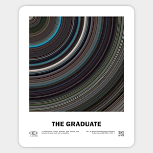 minimal_The_Graduate Abstract Circular Art Movie Sticker